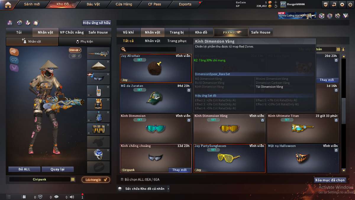 shop acc cf uy tin gia re